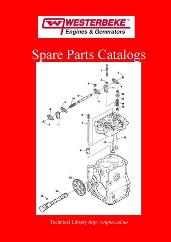 Westerbeke Spare parts catalogs