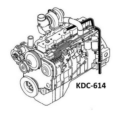 Komatsu KDC-614 serie diesel engine