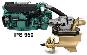 Volvo Penta IPS 950 diesel engine