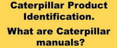 Caterpillar machinery identification