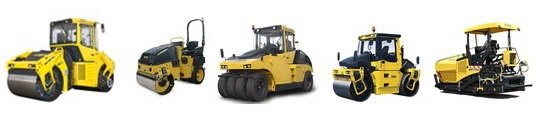 Bomag rollers and pavers