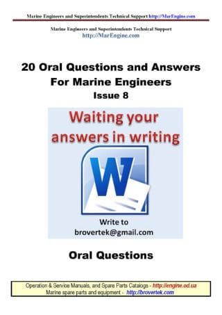 Questions and Answers for marine engineer part 8