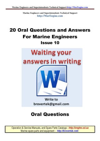 Questions and Answers for marine engineer part 10